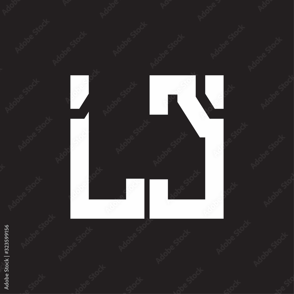 LC Logo with squere shape design template LC Logo with squere shape design template
