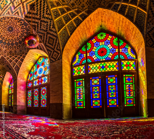 Nasir Al-Mulk Mosque windows