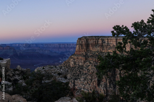 Amazing View of the Sunrise in Grand Canyon National Park  Arizona  USA