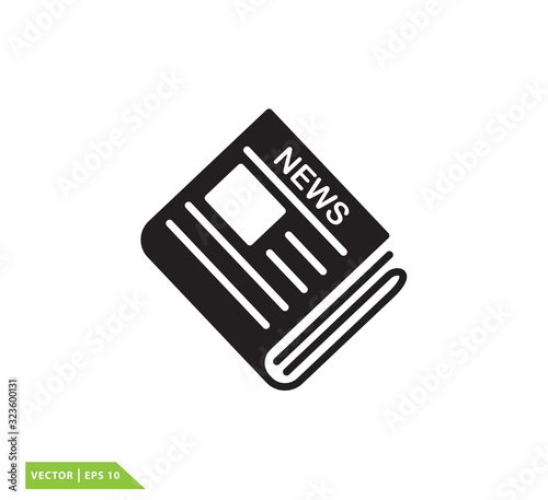 News paper icon vector design template