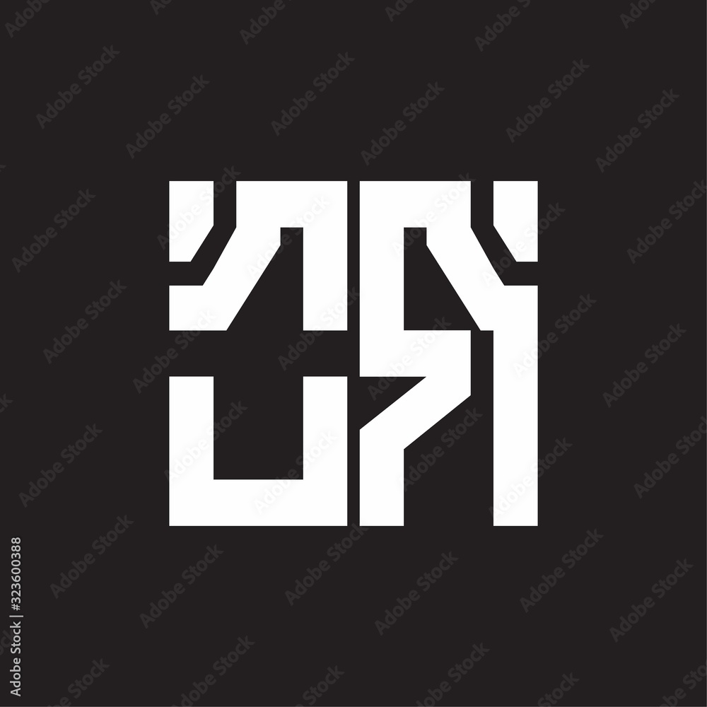 OR Logo with squere shape design template OR Logo with squere shape design template