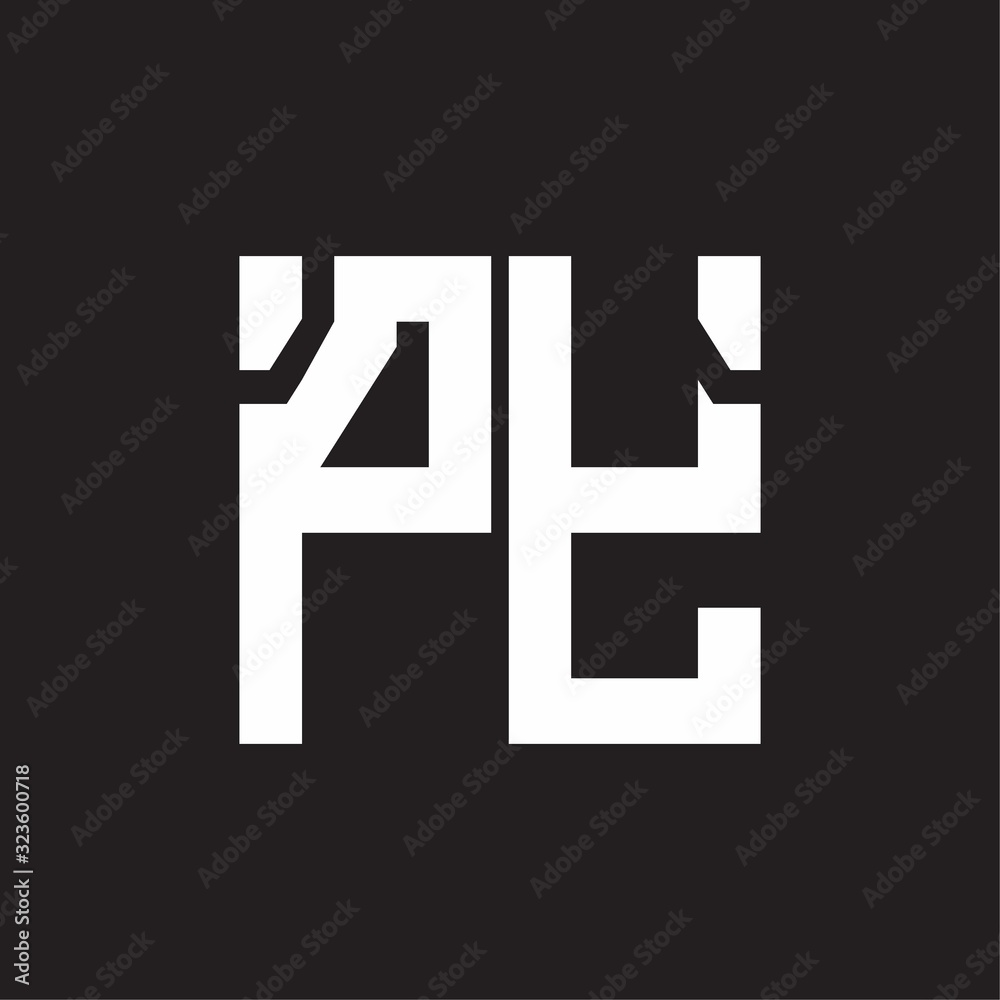 PY Logo with squere shape design template PY Logo with squere shape design template