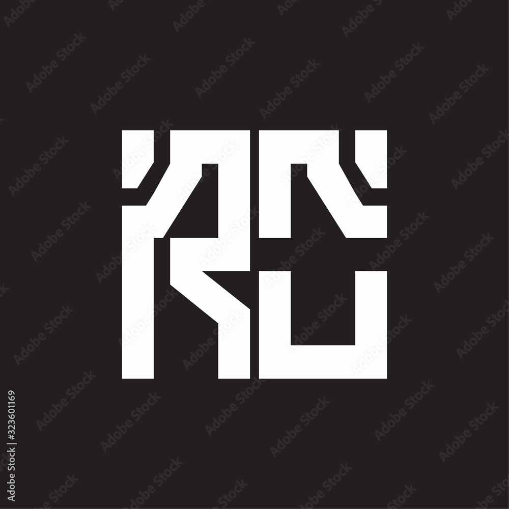 RO Logo with squere shape design template RO Logo with squere shape design template