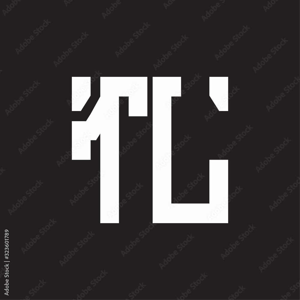 TL Logo with squere shape design template TL Logo with squere shape design template