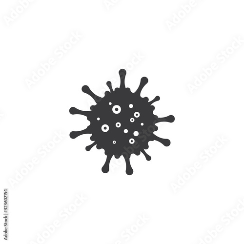 Bacteria vector illustration icon template