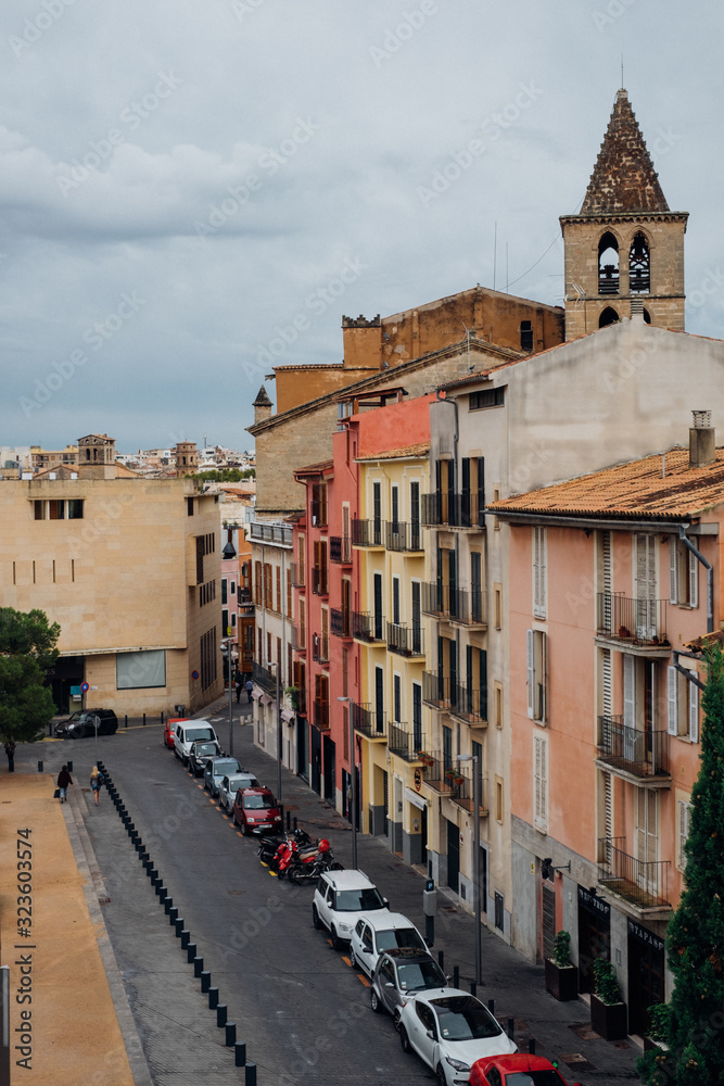 Coloured buildings of Palma