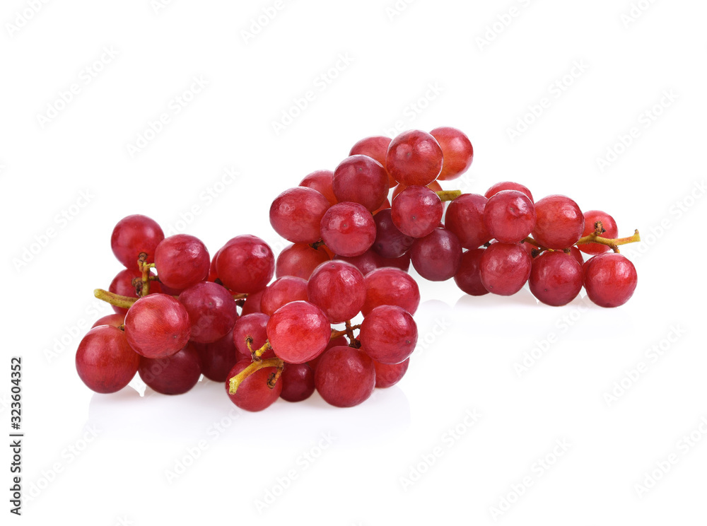 Grape red isolated on white background.