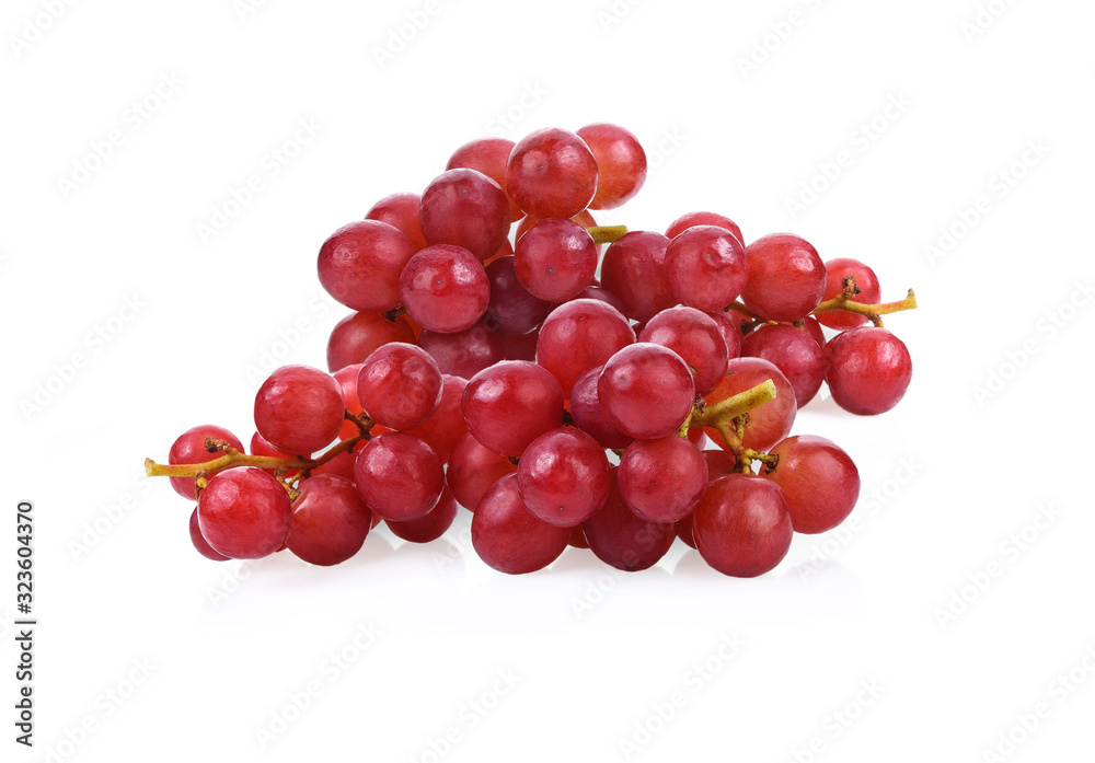 Grape red isolated on white background.