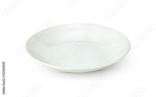 white plate isolated on white background