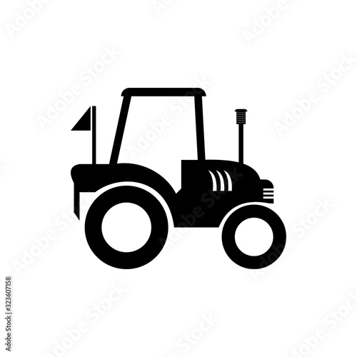 Tractor logo template design vector icon illustration