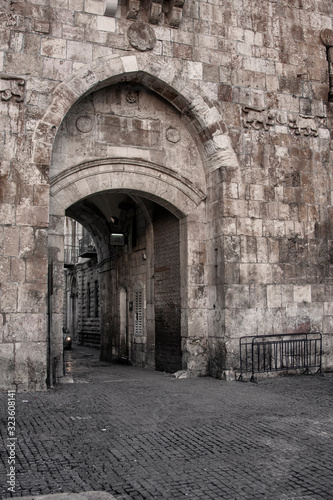 Stone gate at the entrance to the old city