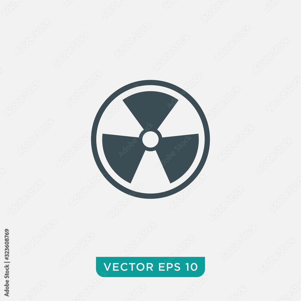 Radiation Icon Design, Vector EPS10 Radiation Icon Design, Vector EPS10