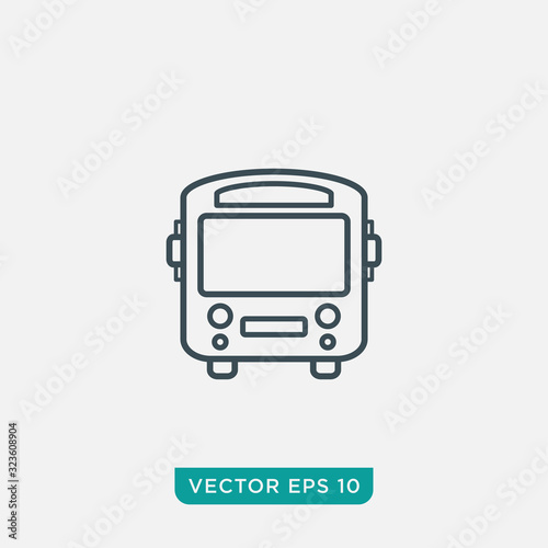 Bus Icon Design  Vector EPS10