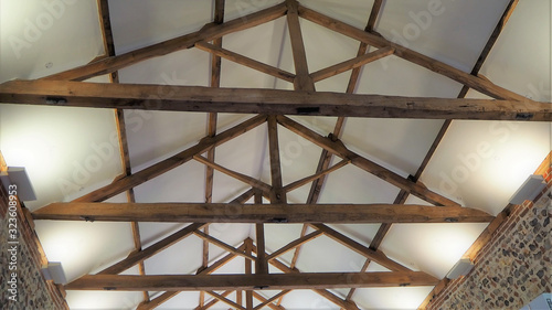 Roof truss or trusses old oak timbers