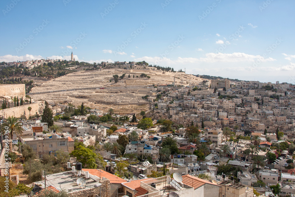 City landscape from the walls of the old city