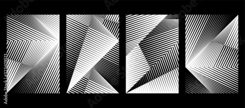 Abstract halftone lines texture for card, cover, flyer, poster, decoration, geometric dynamic pattern, vector modern design background.