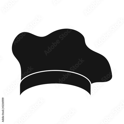 Vector design of confectioner and hat logo. Set of confectioner and chef vector icon for stock.