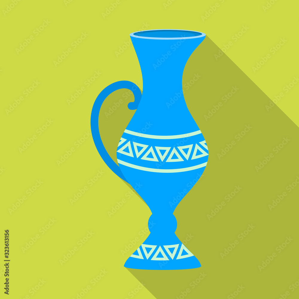 Pottery vase vector icon.Flat vector icon isolated on white background pottery vase. Pottery vase vector icon.Flat vector icon isolated on white background pottery vase.