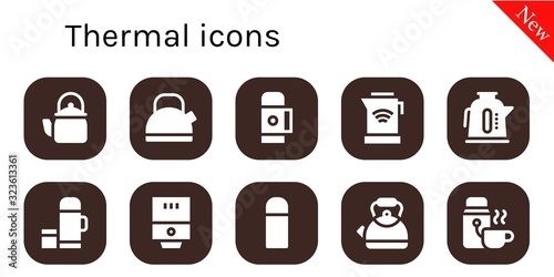thermal icon set