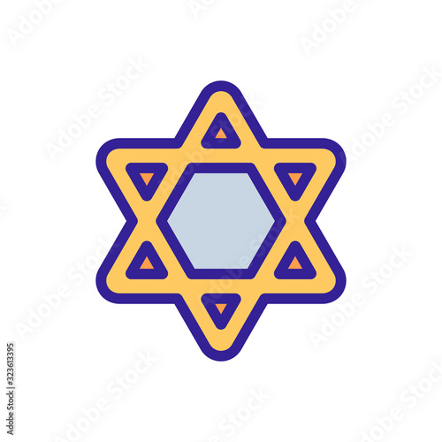 Israel icon vector. Thin line sign. Isolated contour symbol illustration
