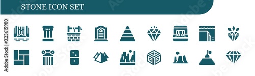 stone icon set