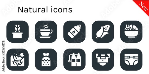 natural icon set