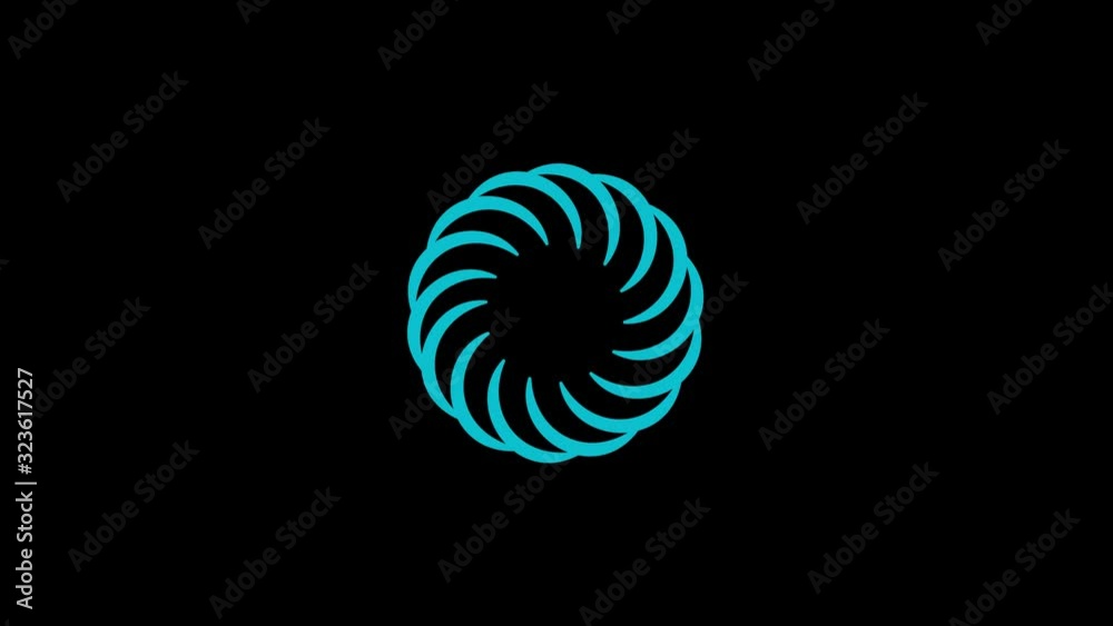 Spiral-shaped graphic object that rotates clockwise in the center, varying in size, on a background with a hypnotic, psychedelic and stroboscopic effect. Spiral-shaped graphic object that rotates clockwise in the center, varying in size, on a background with a hypnotic, psychedelic and stroboscopic effect.