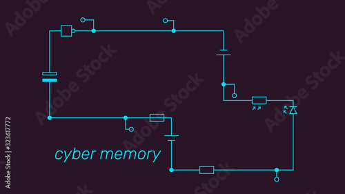 Electronic circuit scheme. ...