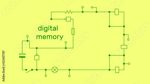 Electronic circuit scheme. ...
