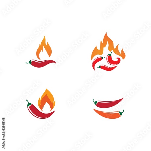 Chili illustration logo vector
