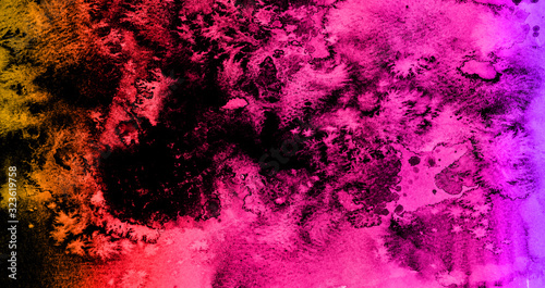 neon pink hand-drawn watercolor background