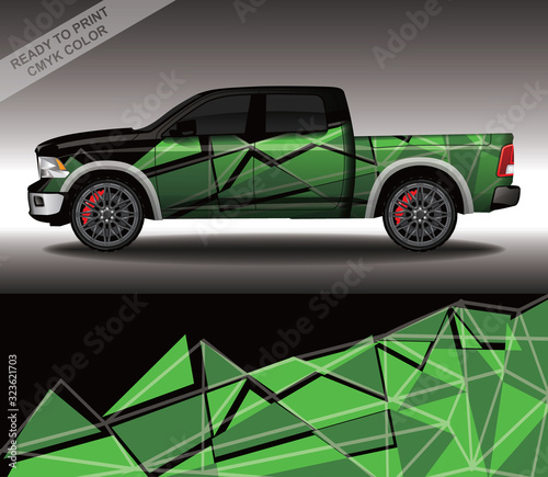 Car wrap decal design vector, custom livery race rally car vehicle sticker and tinting.
