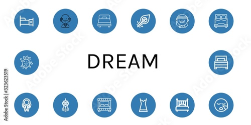 Set of dream icons