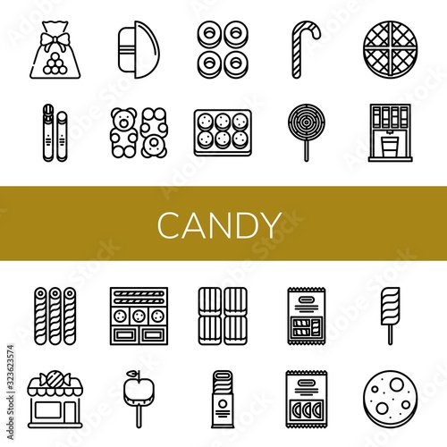 candy icon set