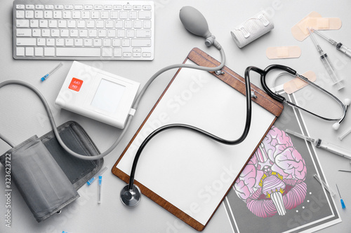 Set of medical supplies wit...