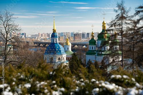Vydubychi Monastery - beautiful Kyiv church photo