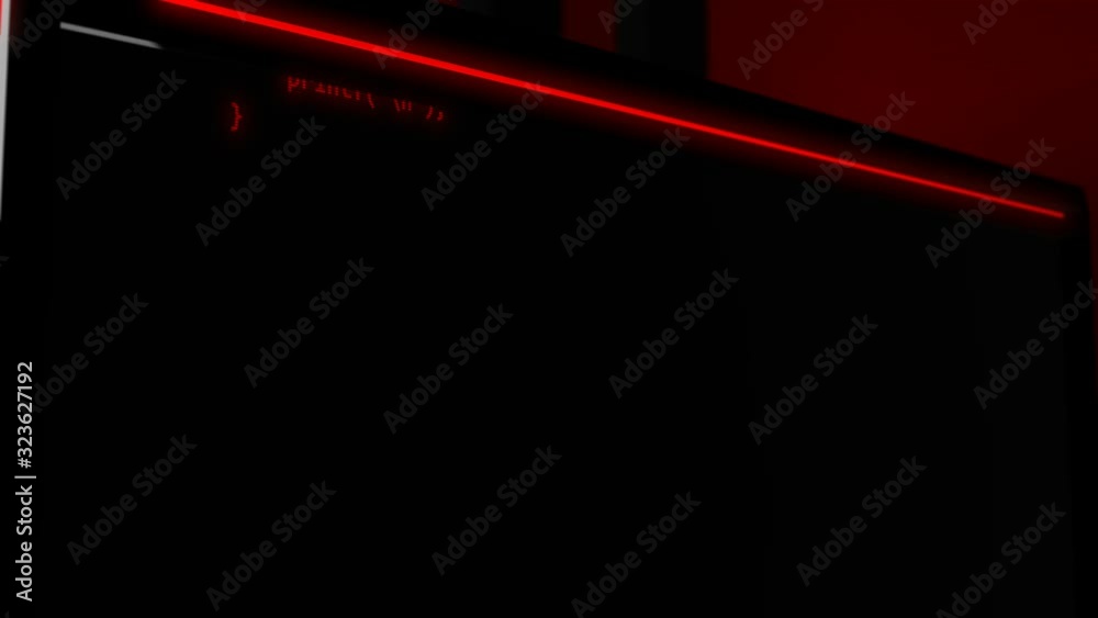 Wonderful 3d rendering of a red programming code from moving lines of ...