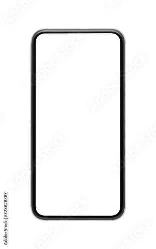 mobile smartphone mockup isolated