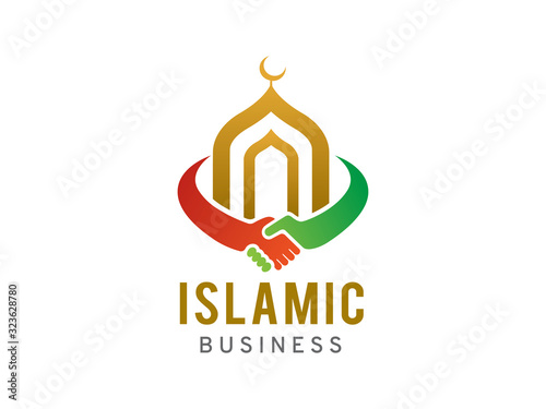 Islamic business logo template design, icon, symbol