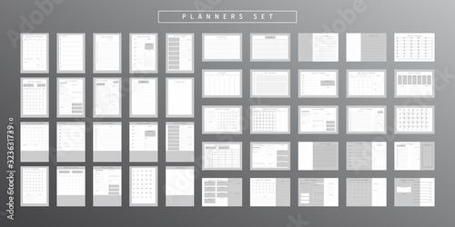 Planner sheet vector photo