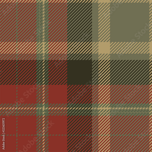 Tartan scotland seamless plaid pattern vector. Retro background fabric. Vintage check color square geometric texture.