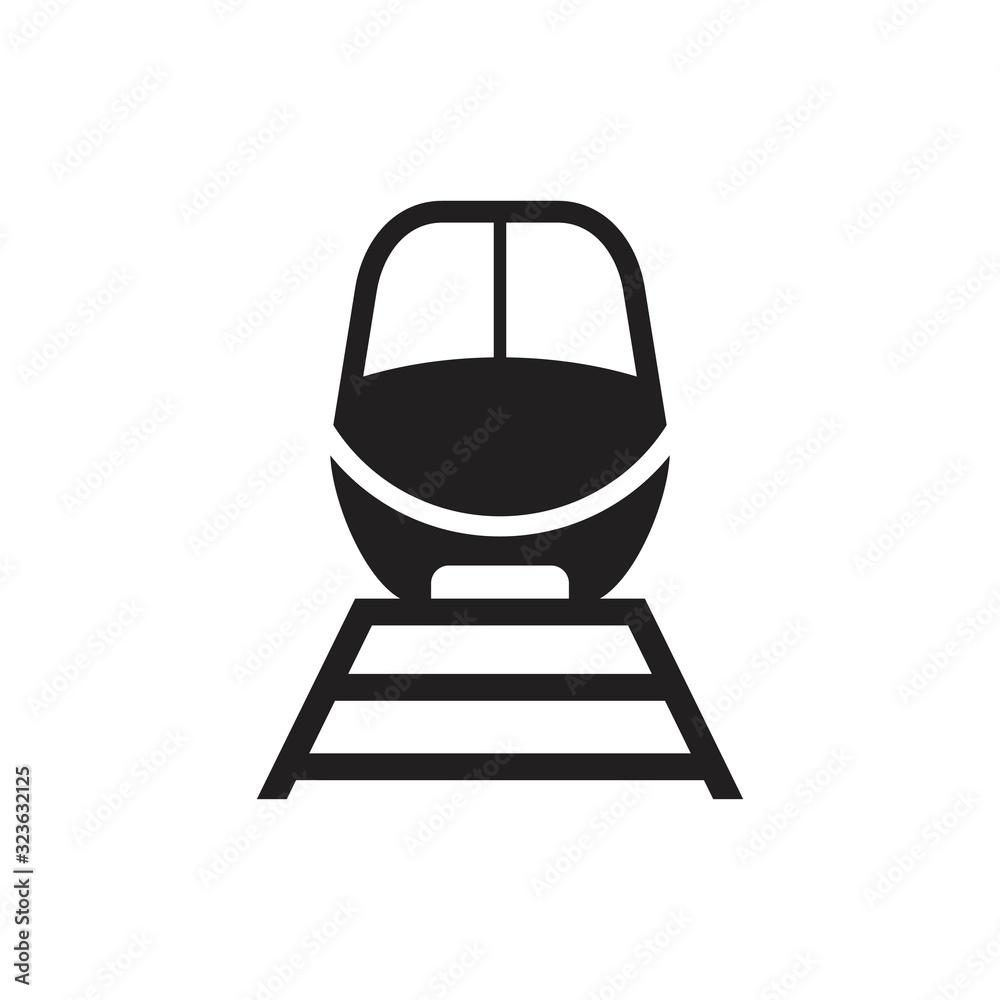 Train icon template black color editable. Train icon symbol Flat vector illustration for graphic and web design. Train icon template black color editable. Train icon symbol Flat vector illustration for graphic and web design.