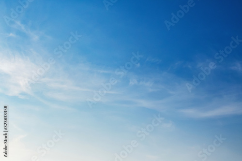 Fototapeta Naklejka Na Ścianę i Meble -  panorama blue sky with cloud and sunshine background