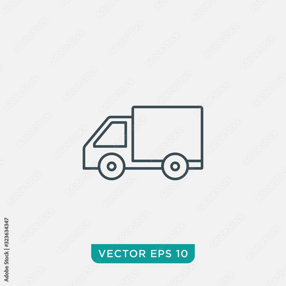 Delivery Truck Icon Design, Vector EPS10 Delivery Truck Icon Design, Vector EPS10