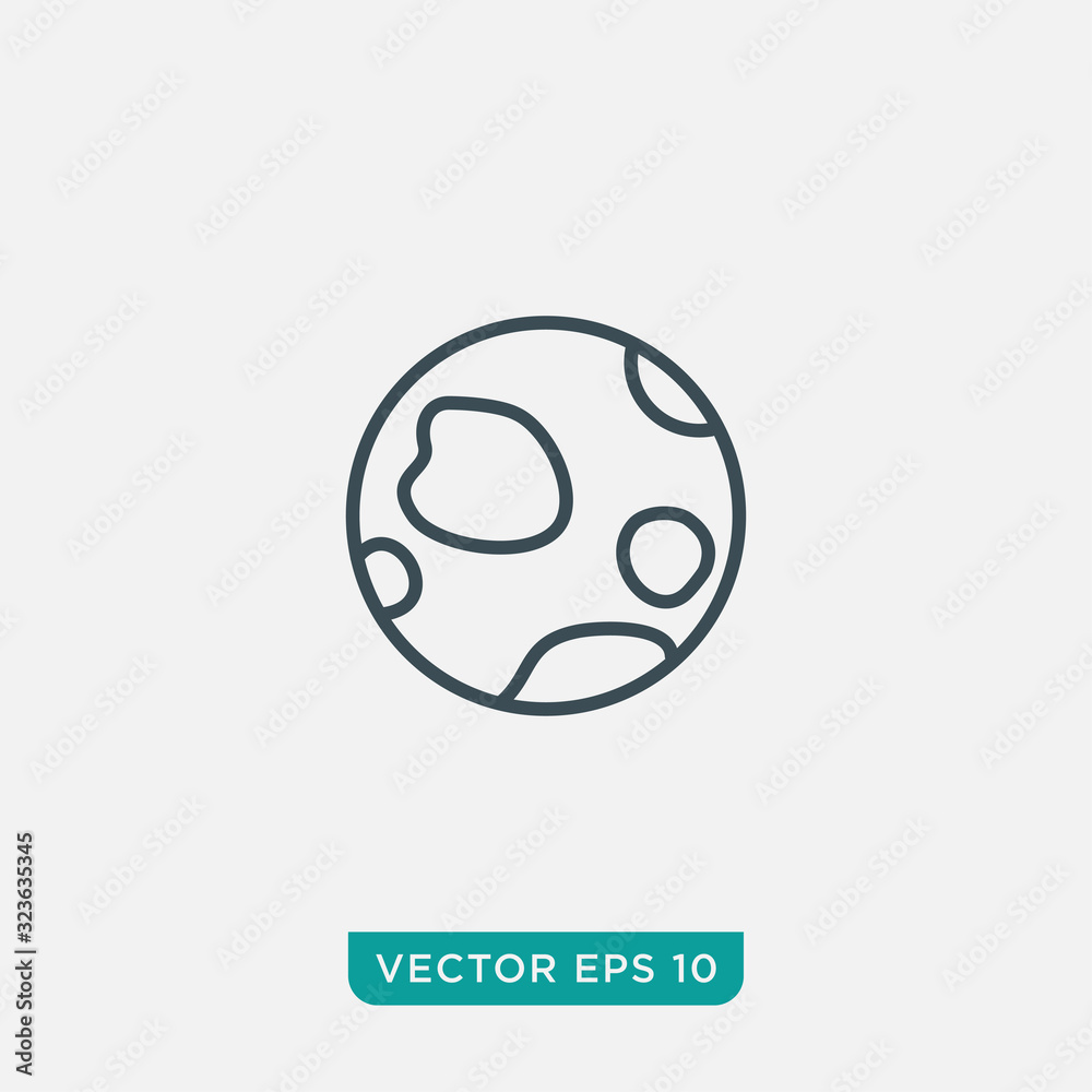 Planet Icon Design, Vector EPS10 Planet Icon Design, Vector EPS10