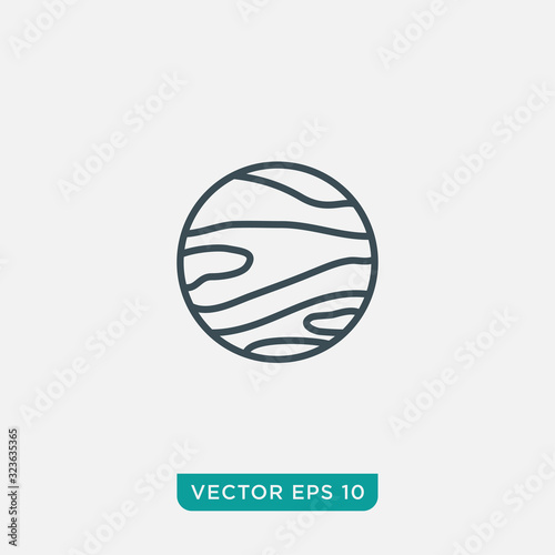Planet Icon Design, Vector EPS10