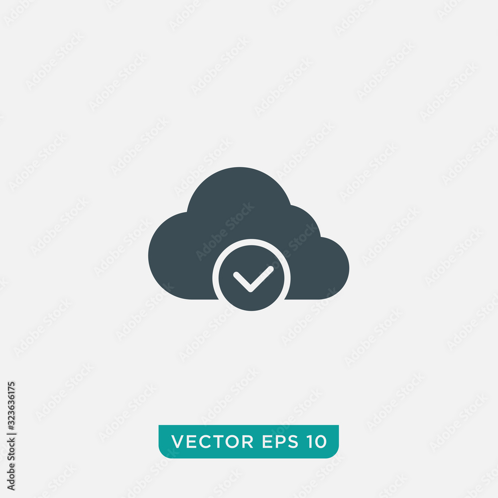 Cloud Computing Icon Design, Vector EPS10