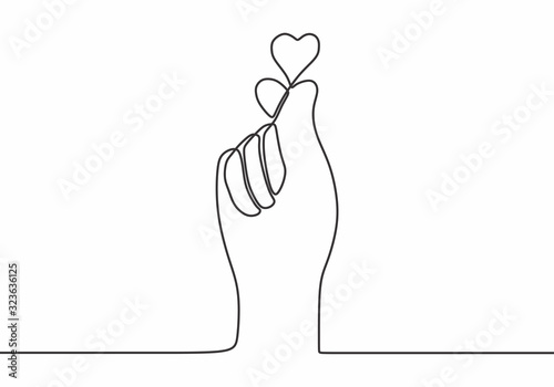 Continuous one line drawing...