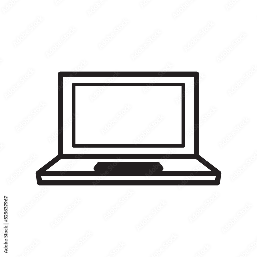 LAPTOP icon design, flat style icon collection