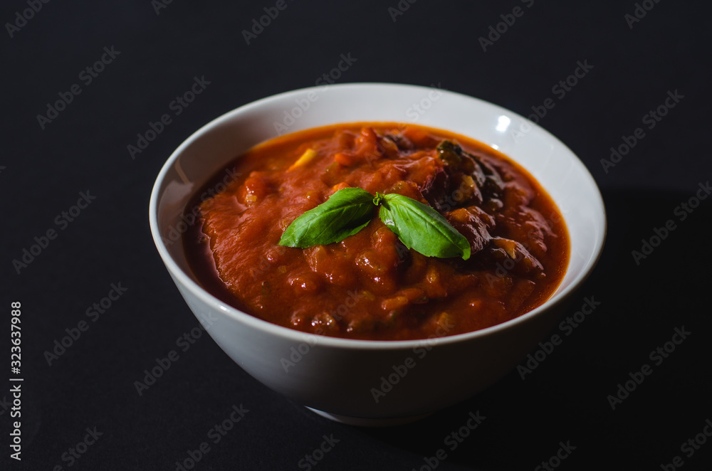 A bowl of Tomato Sauce A bowl of Tomato Sauce